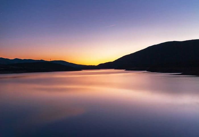 Lago atardecer