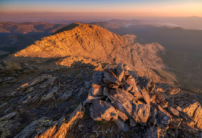 Cresta de una montaña