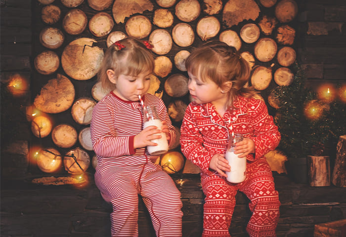 Niñas en navidad