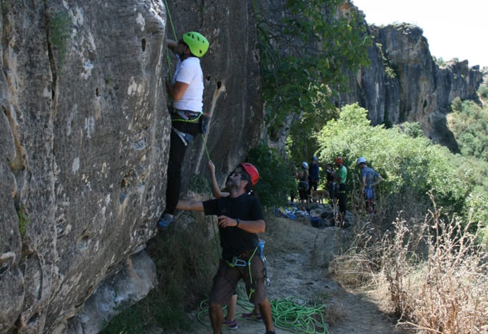 Escalada pared