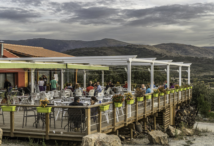 Personas terraza