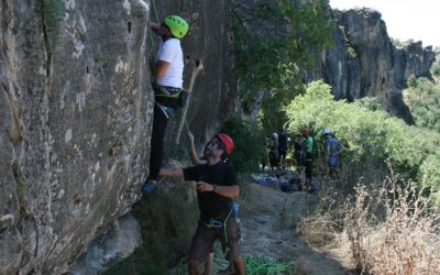 Escalada pared